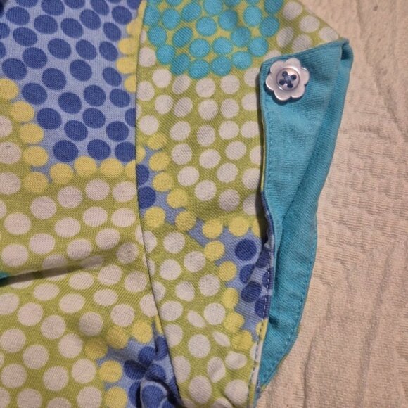 Hanna Andersson girls size 110 or 5 purple lime & teal dress vguc - Picture 4 of 7